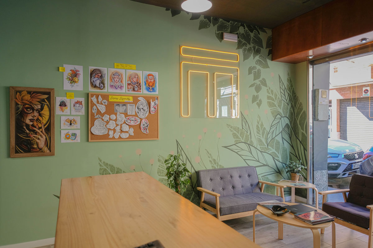 Recepció a Mökki Tattoo Studio